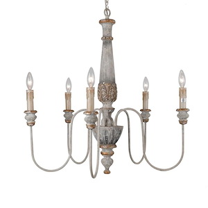 Chiara - 5 Light Chandelier-29 Inches Tall and 28 Inches Wide