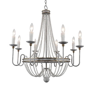 Rosabella - 8 Light Chandelier-30 Inches Tall and 30 Inches Wide