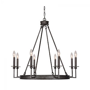 Forian - 8 Light Chandelier-29 Inches Tall and 32 Inches Wide