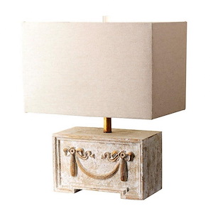 Genua - 1 Light Table Lamp-19 Inches Tall and 15 Inches Wide