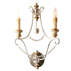 Venezia - 2 Light Wall Sconce-20 Inches Tall and 13 Inches Wide - 1150198