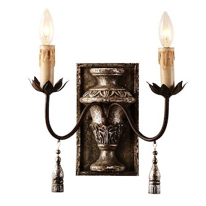 Cassia - 2 Light Wall Sconce-9 Inches Tall and 14 Inches Wide