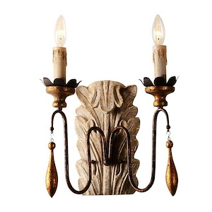 Priscilla - 1 Light Wall Sconce-11 Inches Tall and 5 Inches Wide