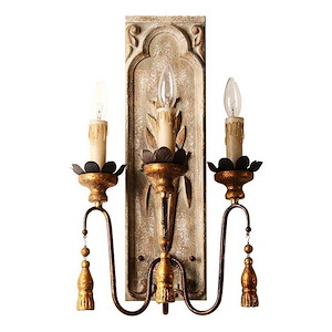 Laurentia - 1 Light Wall Sconce-18 Inches Tall and 14 Inches Wide