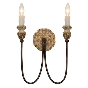 Jaima - 2 Light Wall Sconce-21 Inches Tall and 12 Inches Wide