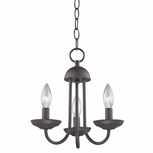 Williamsport - 3 Light Chandelier-12 Inches Tall and 12 Inches Wide