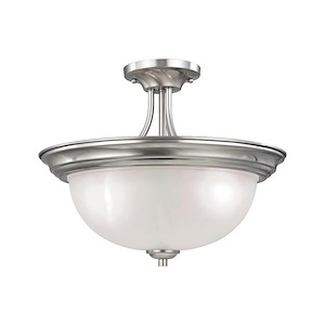 Bristol Lane - 3 Light Semi-Flush Mount-12 Inches Tall and 16 Inches Wide