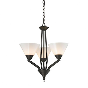 Tribecca - 3 Light Chandelier-24 Inches Tall and 21 Inches Wide