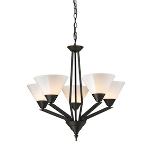 Tribecca - 5 Light Chandelier-25 Inches Tall and 25 Inches Wide - 1336250