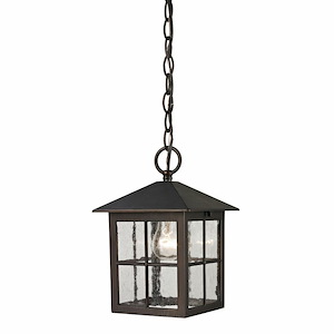 Shaker Heights - 1 Light Outdoor Pendant-11 Inches Tall and 7 Inches Wide