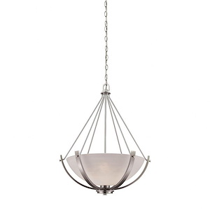 Casual Mission - Three Light Chandelier