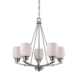 Casual Mission - Five Light Chandelier