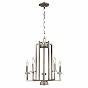 West End - 6 Light Chandelier-22 Inches Tall and 20 Inches Wide - 1336283