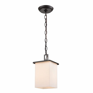 Broad Street - 1 Light Outdoor Pendant-9.5 Inches Tall and 5.5 Inches Wide