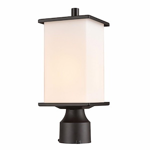 Broad Street - 1 Light Outdoor Post Mount-12 Inches Tall and 5.5 Inches Wide