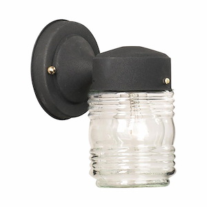 Essentials - 1 Light Outdoor Wall Sconce-7.75 Inches Tall and 4.5 Inches Wide