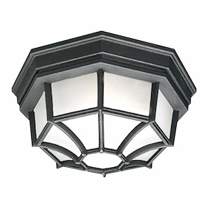 Outdoor Essentials - 1 Light Outdoor Flush Mount-5 Inches Tall and 10.5 Inches Wide