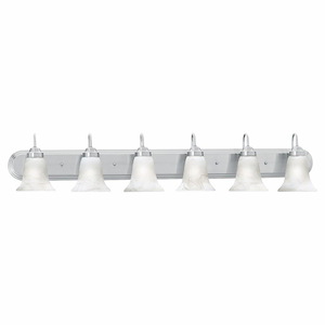 Homestead - 6 Light Bath Vanity-9 Inches Tall and 48 Inches Wide - 1336309
