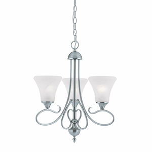 Elipse - 3 Light Chandelier-22 Inches Tall and 20 Inches Wide