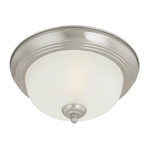Ceiling Essentials - 3 Light Flush Mount-7 Inches Tall and 16 Inches Wide