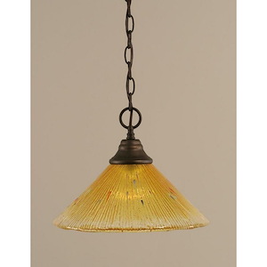Any - 1 Light Chain Hung Pendant-10 Inches Tall and 12 Inches Wide