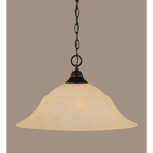 Any - 1 Light Chain Hung Pendant-11.5 Inches Tall and 20 Inches Wide