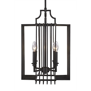 Sky Loft - 4 Light Chandelier-21 Inches Tall and 14.25 Inches Wide - 696541