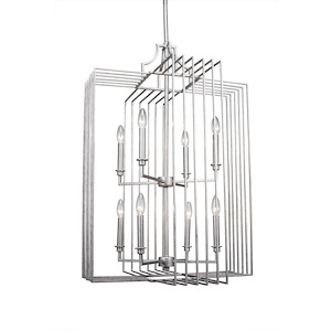 Sky Loft - 8 Light Chandelier-36 Inches Tall and 24.5 Inches Wide