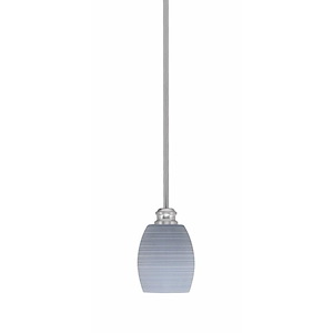 Edge - 1 Light Stem Hung Mini Pendant-7 Inche Tall and 5 Inches Wide