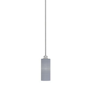 Edge - 1 Light Stem Hung Mini Pendant-10.5 Inche Tall and 4 Inches Wide