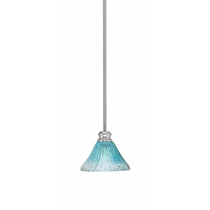 Edge - 1 Light Stem Hung Mini Pendant-5.75 Inche Tall and 7 Inches Wide