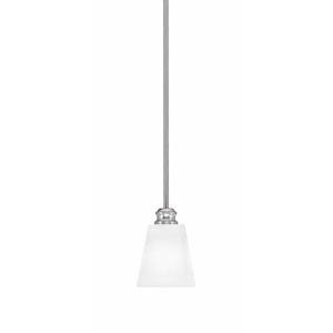 Edge - 1 Light Stem Hung Mini Pendant-6.5 Inche Tall and 4.5 Inches Wide