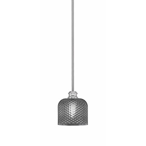 Edge - 1 Light Stem Hung Mini Pendant-6.25 Inche Tall and 6 Inches Wide