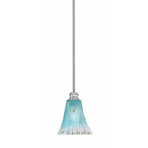 Edge - 1 Light Stem Hung Mini Pendant-7.5 Inche Tall and 5.5 Inches Wide