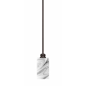 Edge - 1 Light Stem Hung Mini Pendant-7.75 Inche Tall and 3.5 Inches Wide