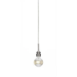 Edge - 1 Light Mini Pendant-10.75 Inches Tall and 4 Inches Wide