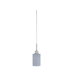 Edge - 1 Light Cord Mini Pendant-14 Inche Tall and 4 Inches Wide