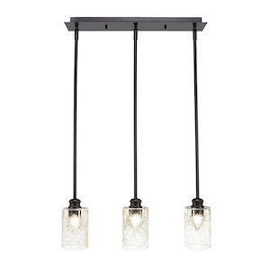 Edge - 3 Light Linear Pendalier-7.25 Inches Tall and 3.75 Inches Wide