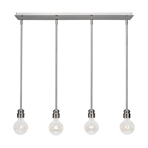 Edge - 16W 4 LED Linear Pendalier-7 Inches Tall and 4 Inches Wide