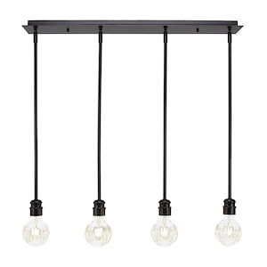 Edge - 16W 4 LED Linear Pendalier-7 Inches Tall and 3.75 Inches Wide
