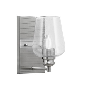 Edge - 1 Light Wall Sconce-9 Inches Tall and 5 Inches Wide