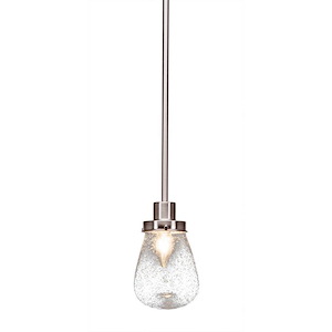 Meridian - 1 Light Mini Pendant-7.75 Inches Tall and 5 Inches Wide