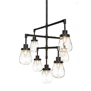 Meridian - 7 Light Chandelier-20.25 Inches Tall and 27.25 Inches Wide
