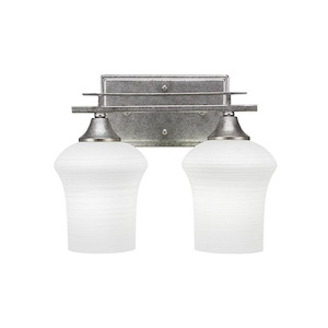 Uptowne - 2 Light Bath Bar-10.25 Inches Tall and 12.75 Inches Wide - 731618