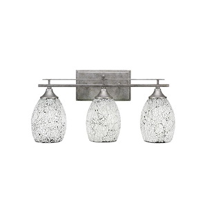 Uptowne - 3 Light Bath Bar-10 Inches Tall and Inches Wide
