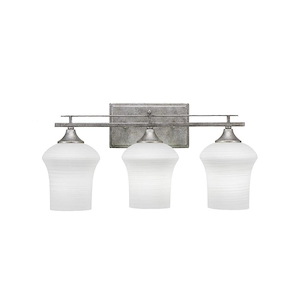 Uptowne - 3 Light Bath Bar-10.25 Inches Tall and Inches Wide