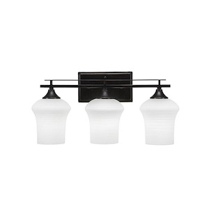 Uptowne - 3 Light Bath Bar-8.5 Inches Tall and Inches Wide