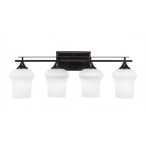 Uptowne - 4 Light Bath Bar-10.25 Inches Tall and Inches Wide