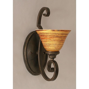 Elegante - 1 Light Wall Sconce-14.5 Inches Tall and 7 Inches Wide