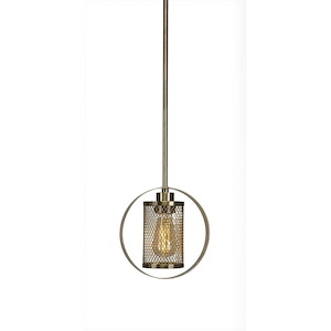 Infinity - 7W 1 LED Stem Pendant With Hang Straight Swivel-8.25 Inches Tall and 8 Inches Wide - 696891